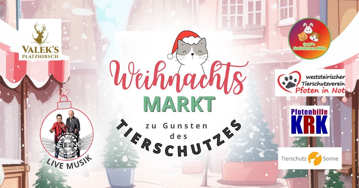 WEIHNACHTSMARKT zu Gunsten des Tierschutzes