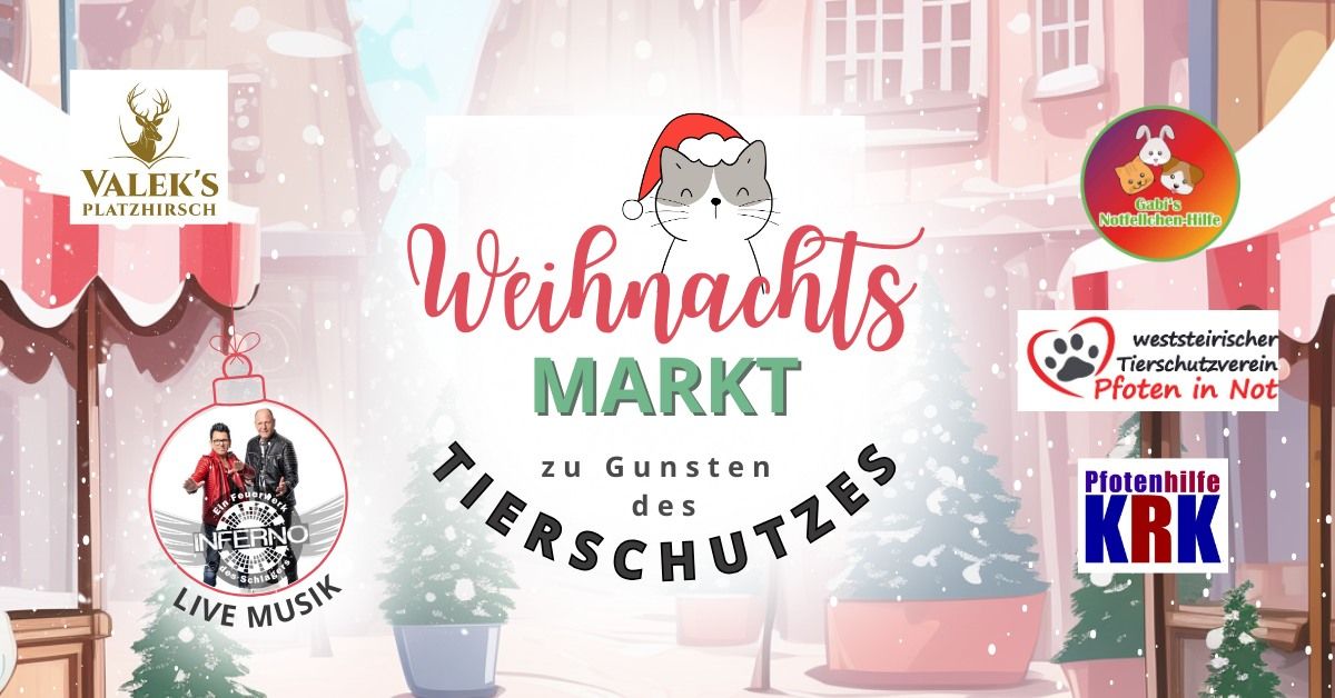 WEIHNACHTSMARKT zu Gunsten des Tierschutzes