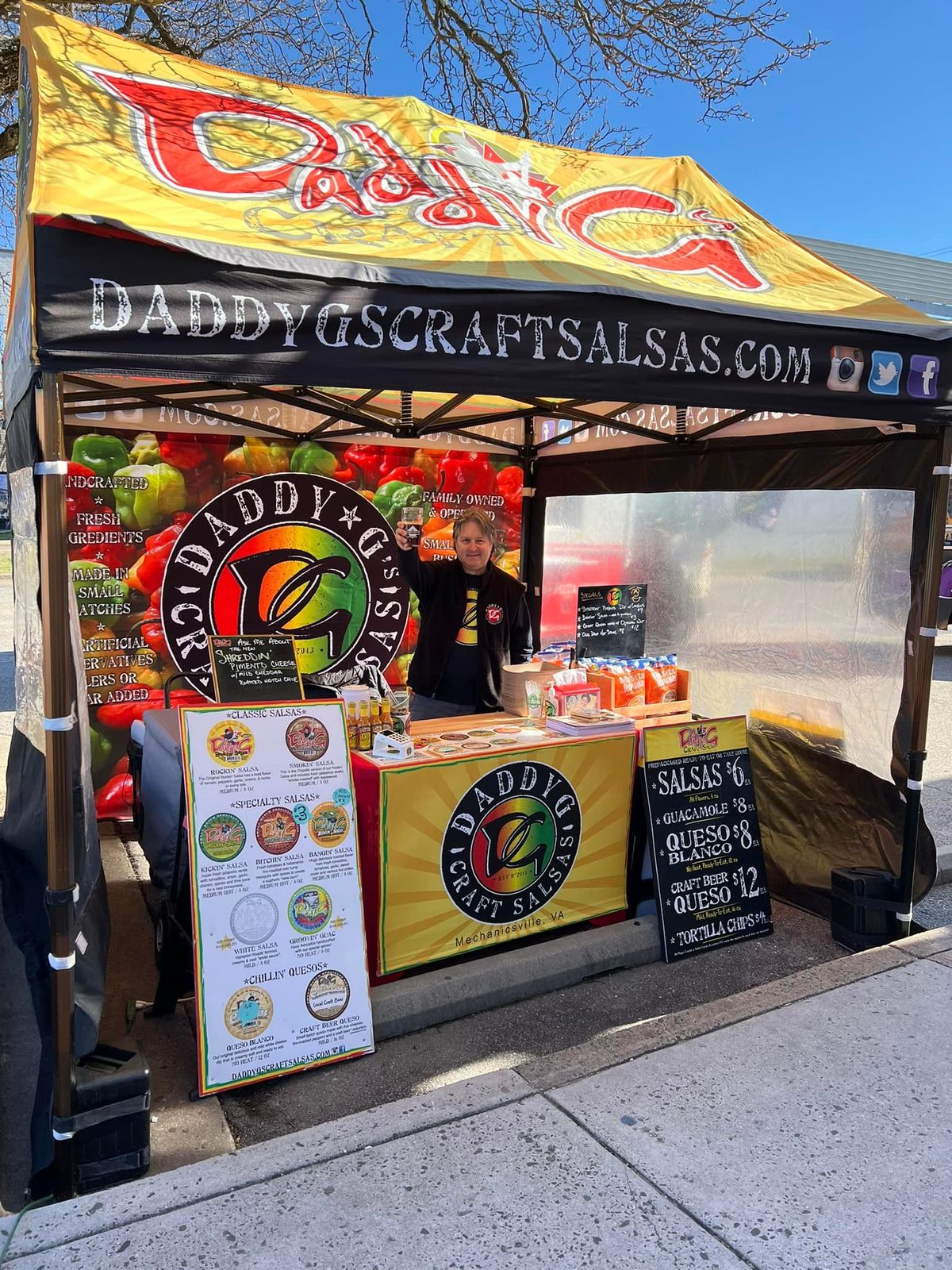 DaddyG Salsa Stand - Eavesdrop Brewing, Manassas VA