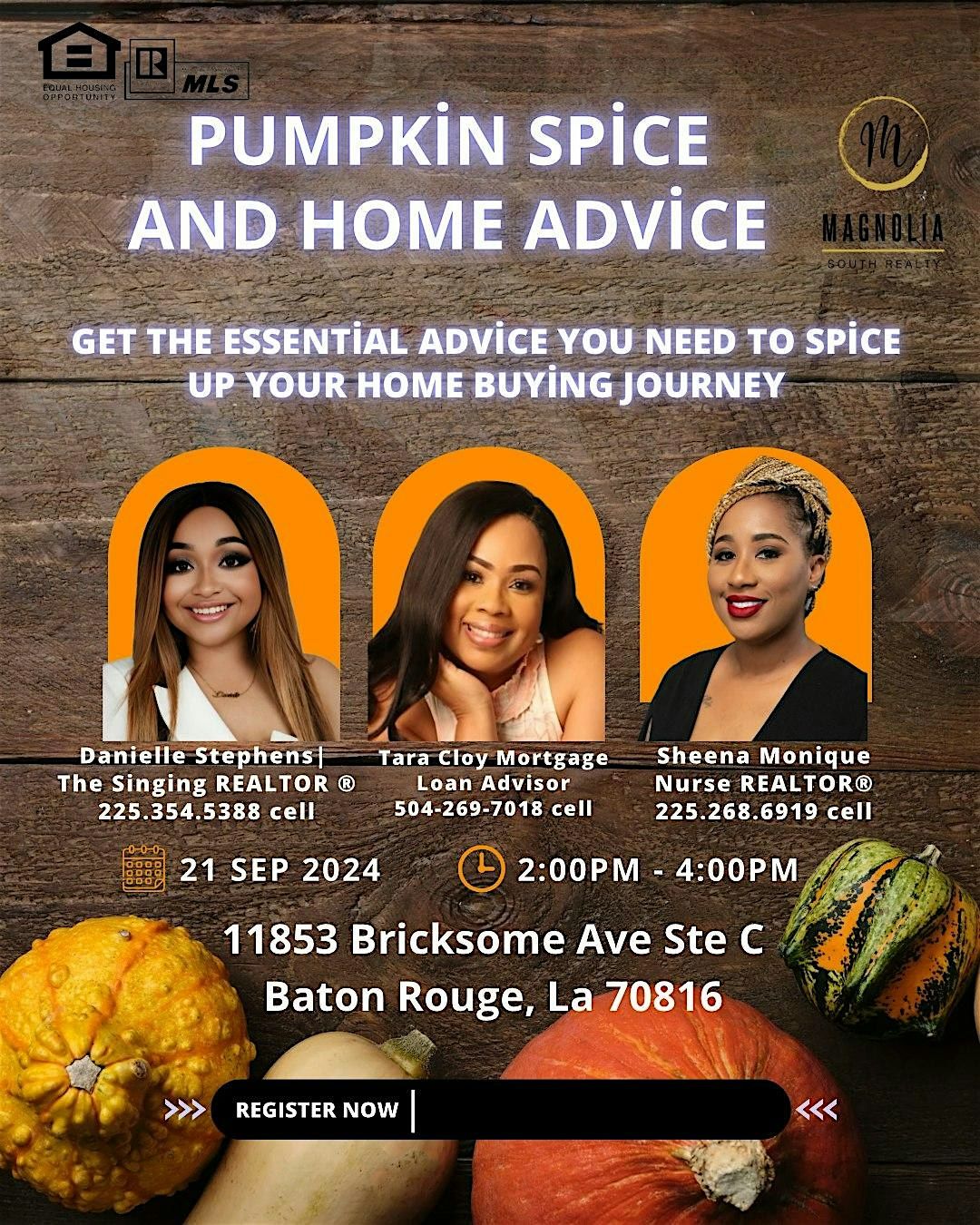 PUMPKIN SPICE AND HOME ADVICE