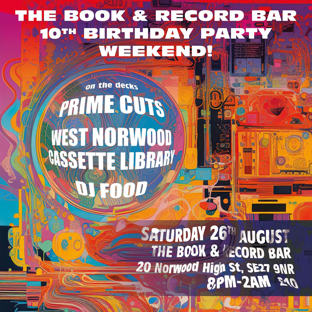 10th Anniversary Party Prime Cuts, DJ Food ,West Norwood Cassette Library, The Book and Record