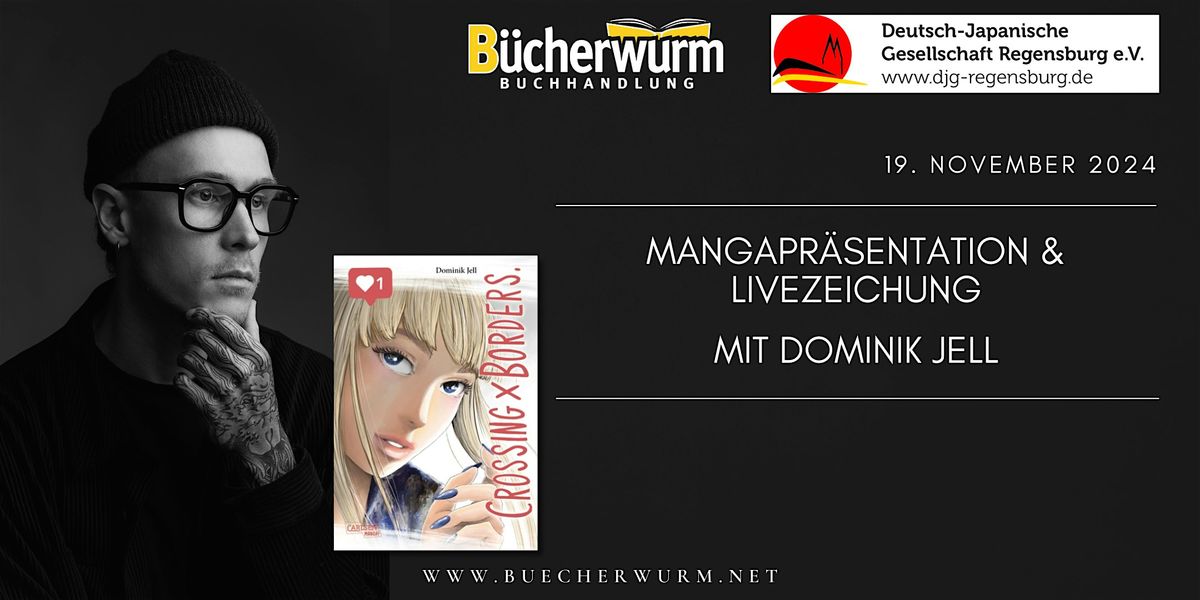 Mangapr\u00e4sentation & Livezeichnung mit Dominik Jell