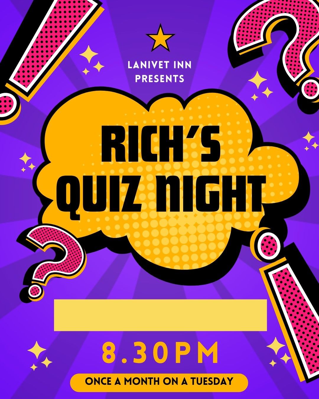 Richs Quiz Night