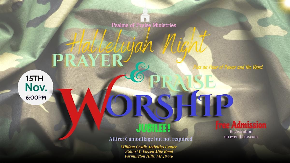 HALLELUJAH NIGHT: An Evening of Prayer, Praise, & Worship