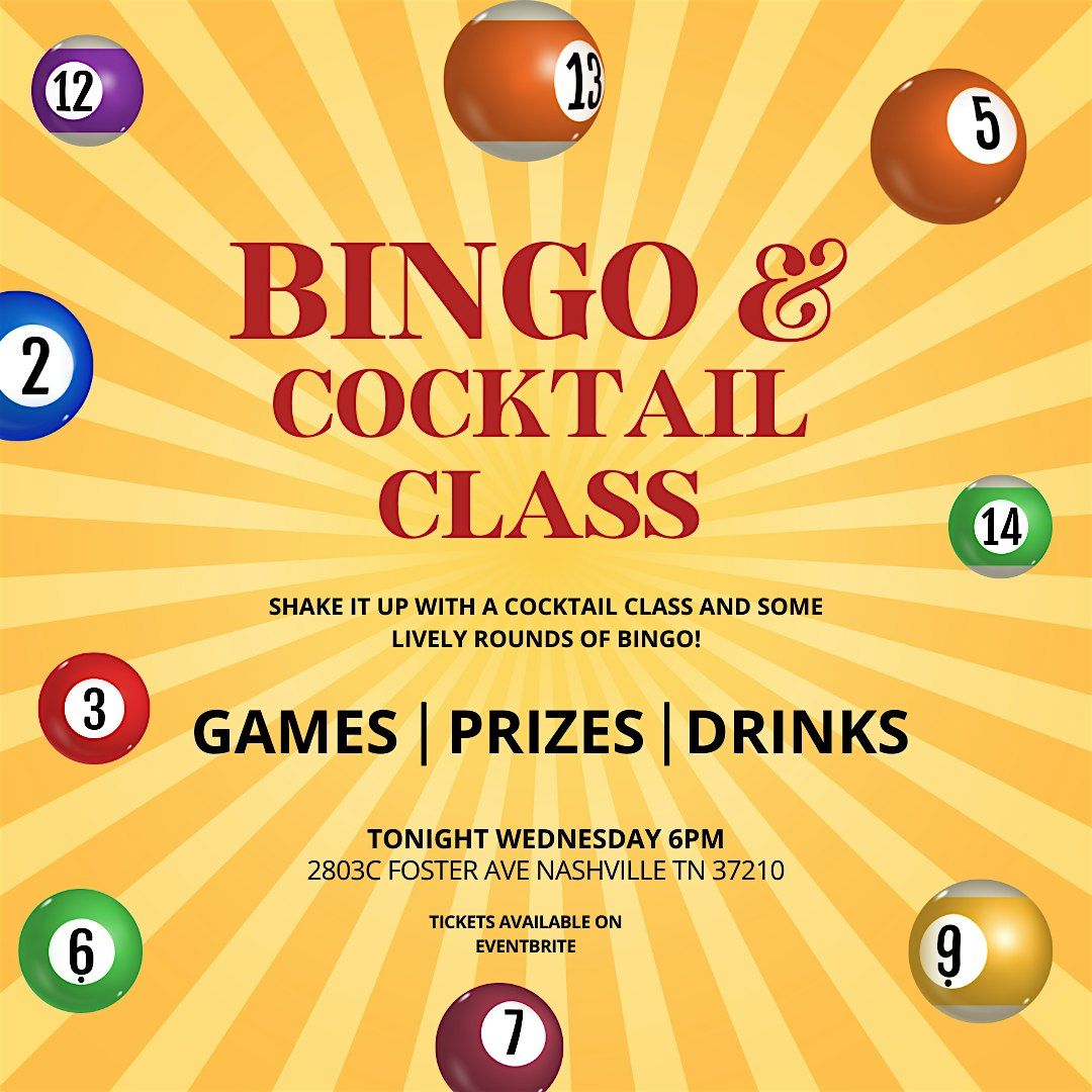 Bingo + Cocktail Class Experience: Made in Tennessee