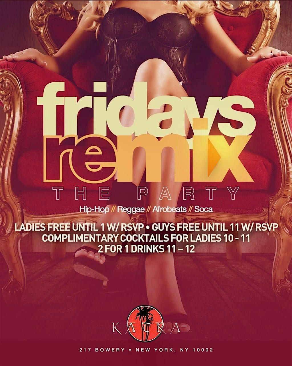 NYC Hip Hop vs Reggae Katra Lounge Remix Fridays FREE Gametight Guestlist