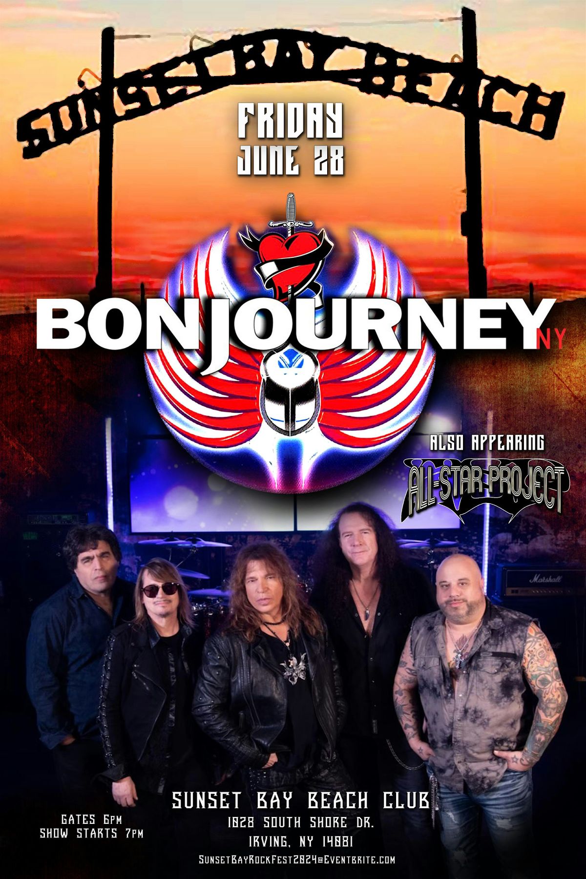Sunset Bay, USA BonJourney a Tribute Show to Journey & Bon Jovi!