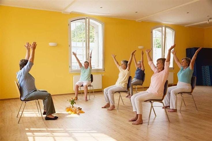 Chair yoga retreat at Insole Court