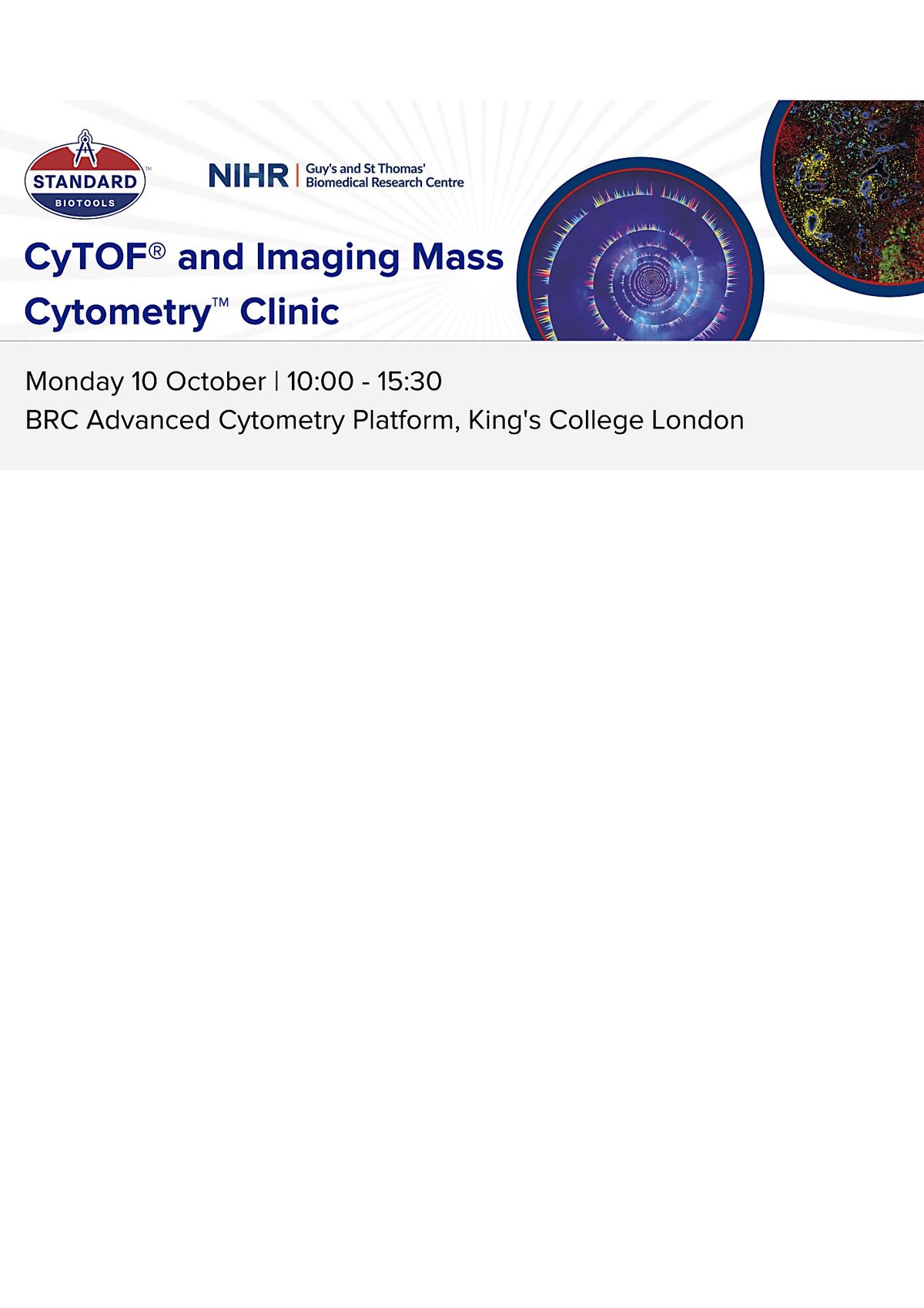 CyTOF and Imaging Mass Cytometry Clinic