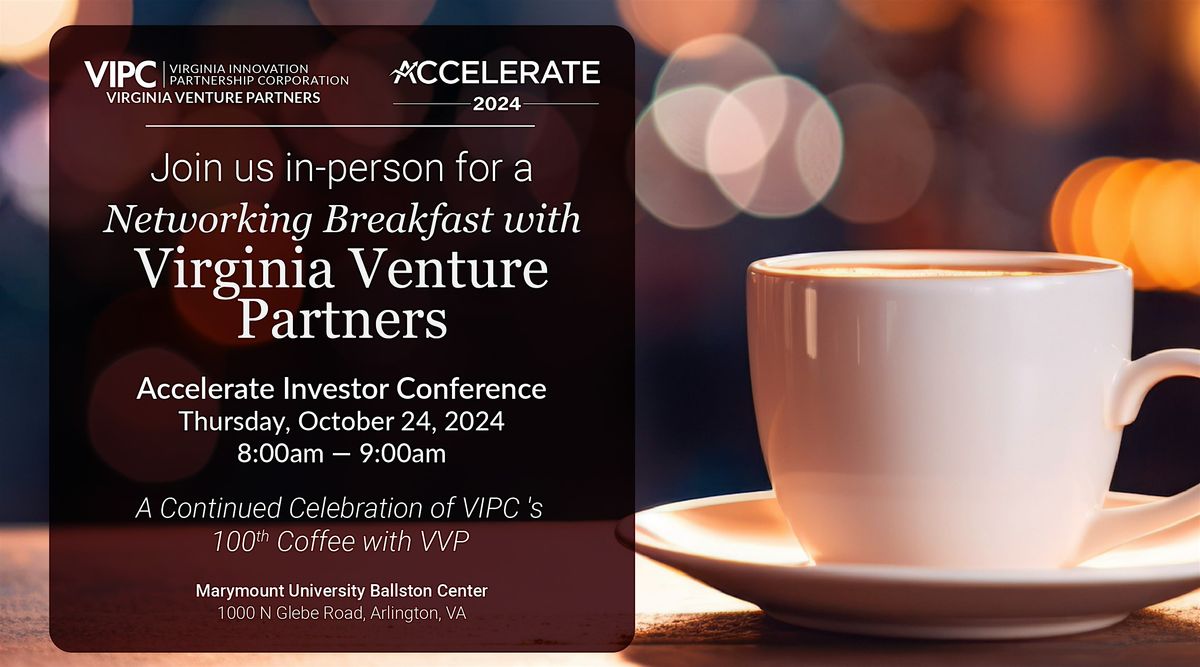 Coffee with VVP: In-Person 100th  Celebration