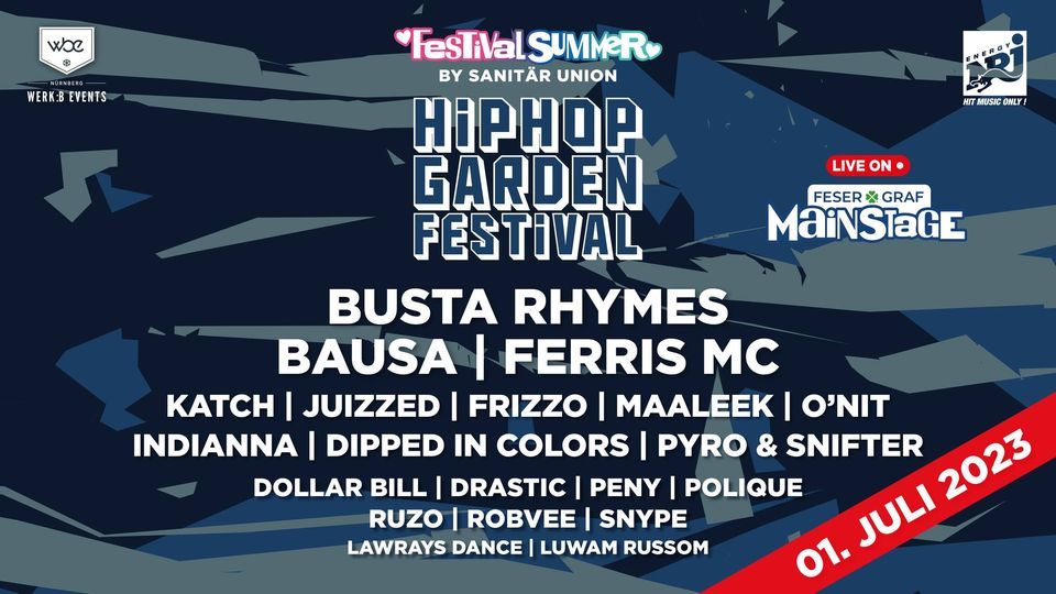 HipHop Garden Festival 2023, HipHop Garden Festival, Schwabach, 1 July 2023