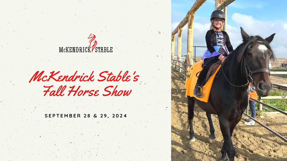 McKendrick Stable's Fall Horse Show