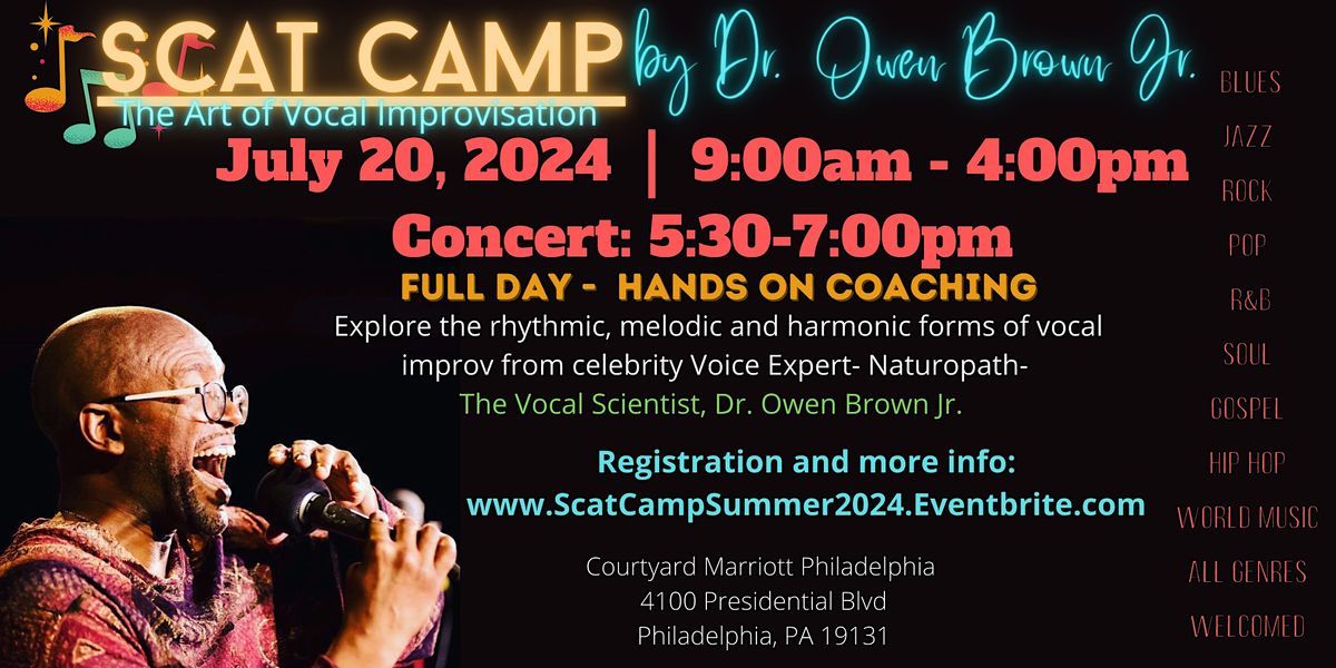 SCAT CAMP SUMMER 2024: THE ART OF VOCAL IMPROVISATION