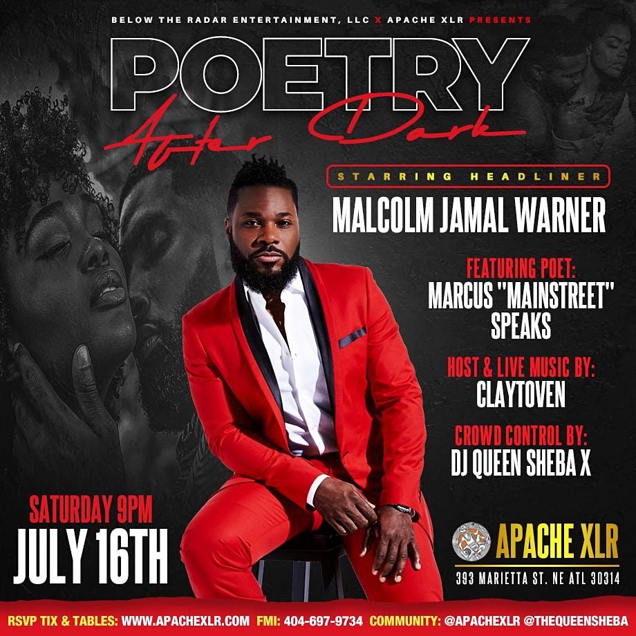 Poetry After Dark Headliner: Malcolm-Jamal Warner, Papi Picasso, Claytoven