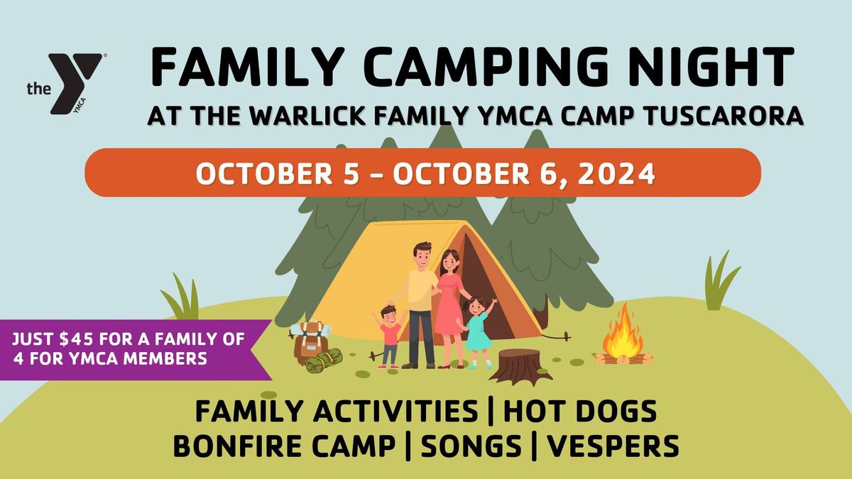 October Family Camping Night at Warlick Family YMCA