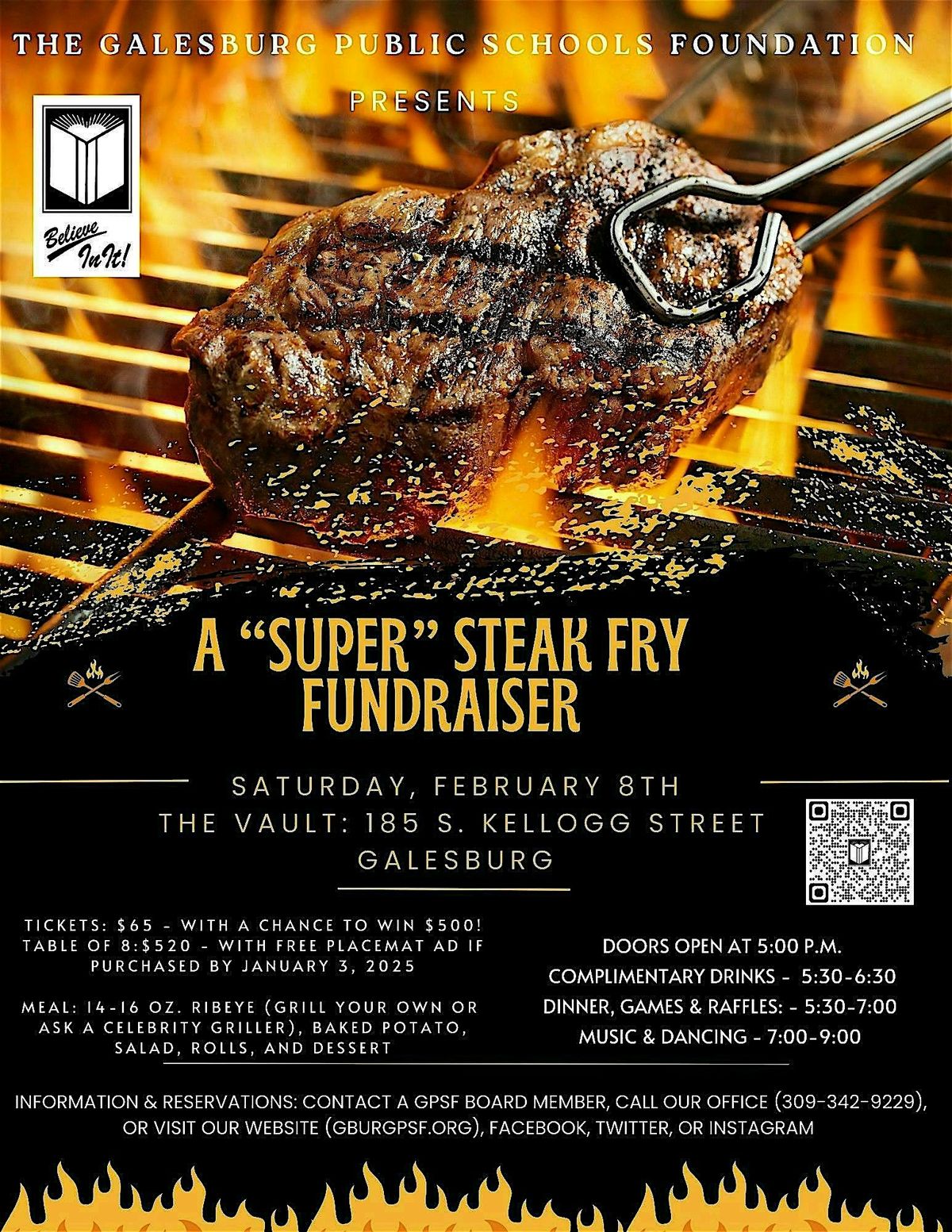 A "Super" Steak Fry Fundraiser