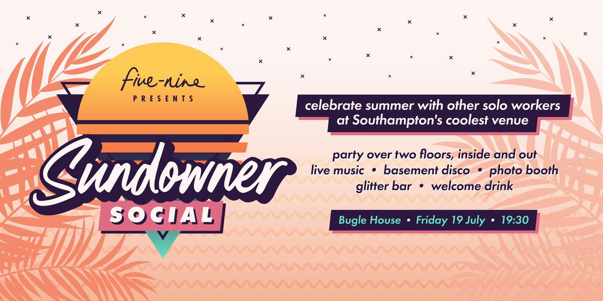 Sundowner social: Southampton's summer party for solo workers