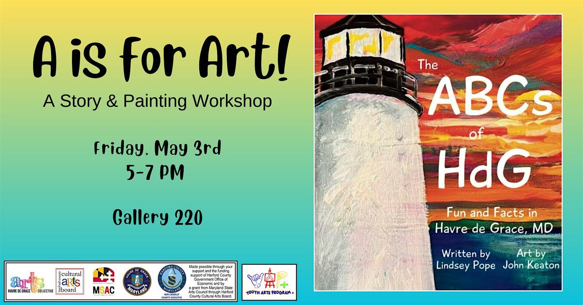 A is for Art! An art & story workshop: please register for this FREE event!