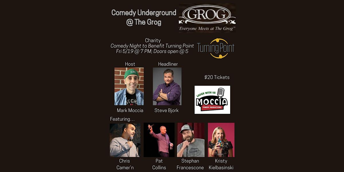 21+ Charity Comedy Night @ The Grog to benefit Turning Point Newburyport!