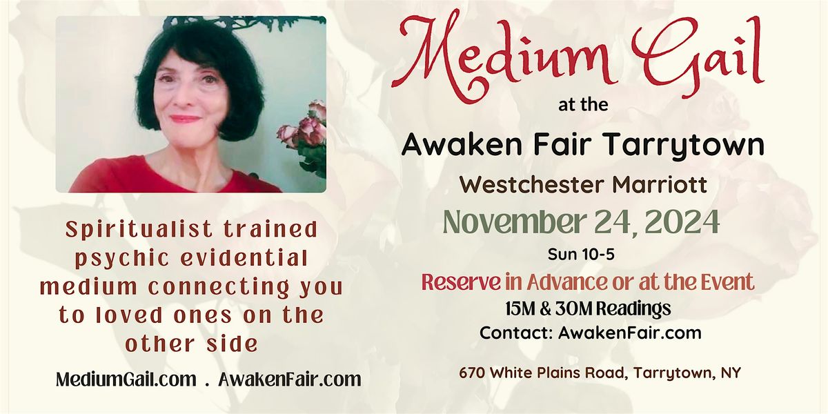 Medium Gail at the November Awaken Fair in Tarrytown, NY