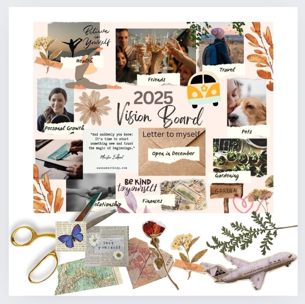 2025 Vision Board Collage Workshop