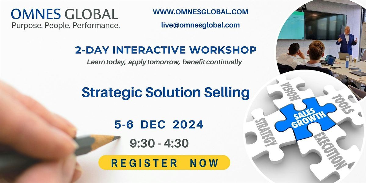 Strategic Selling Solutions: 2 - Day Live Workshop