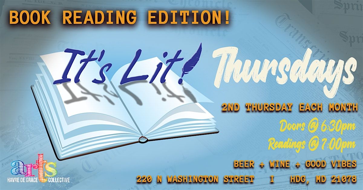 It's LIT! Thursdays - BOOK READING  EDITION