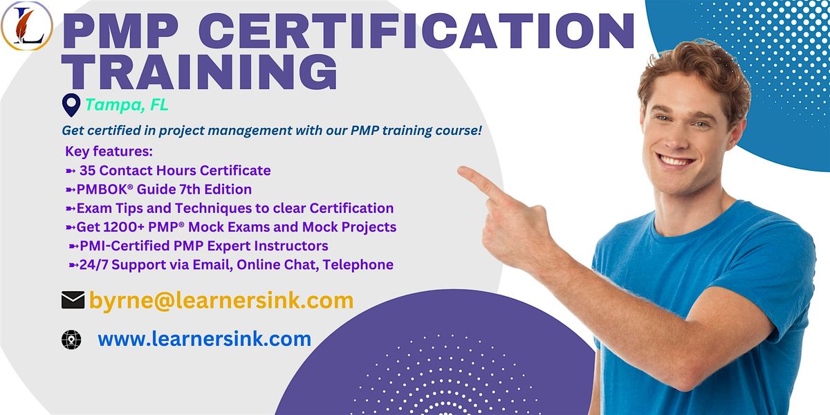 Confirmed PMP exam prep workshop in Tampa, FL