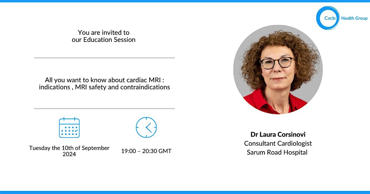 FREE Education Session: All you want to know about cardiac MRI