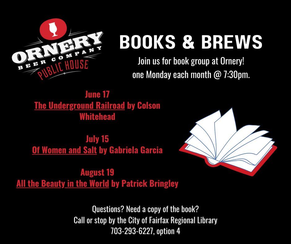 Books and Brews book club!!  July 2024