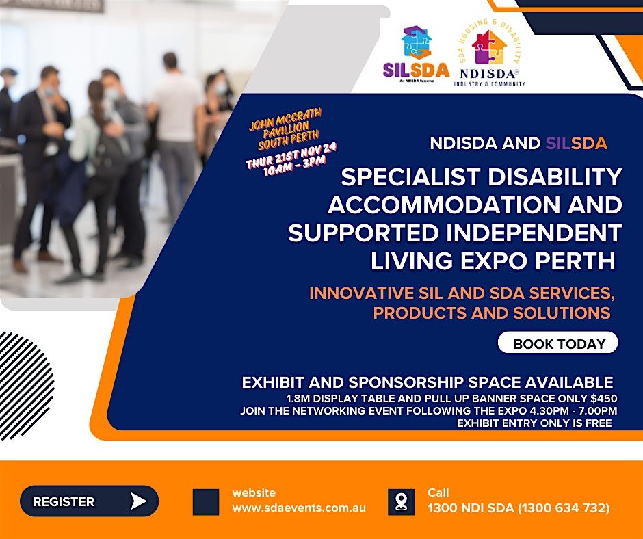 WA Supported Independent Living  Specialist Disability Accommodation Expo