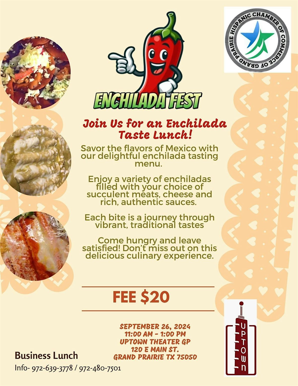 Enchilada Fest -  Don't miss out on this delicious culinary experience