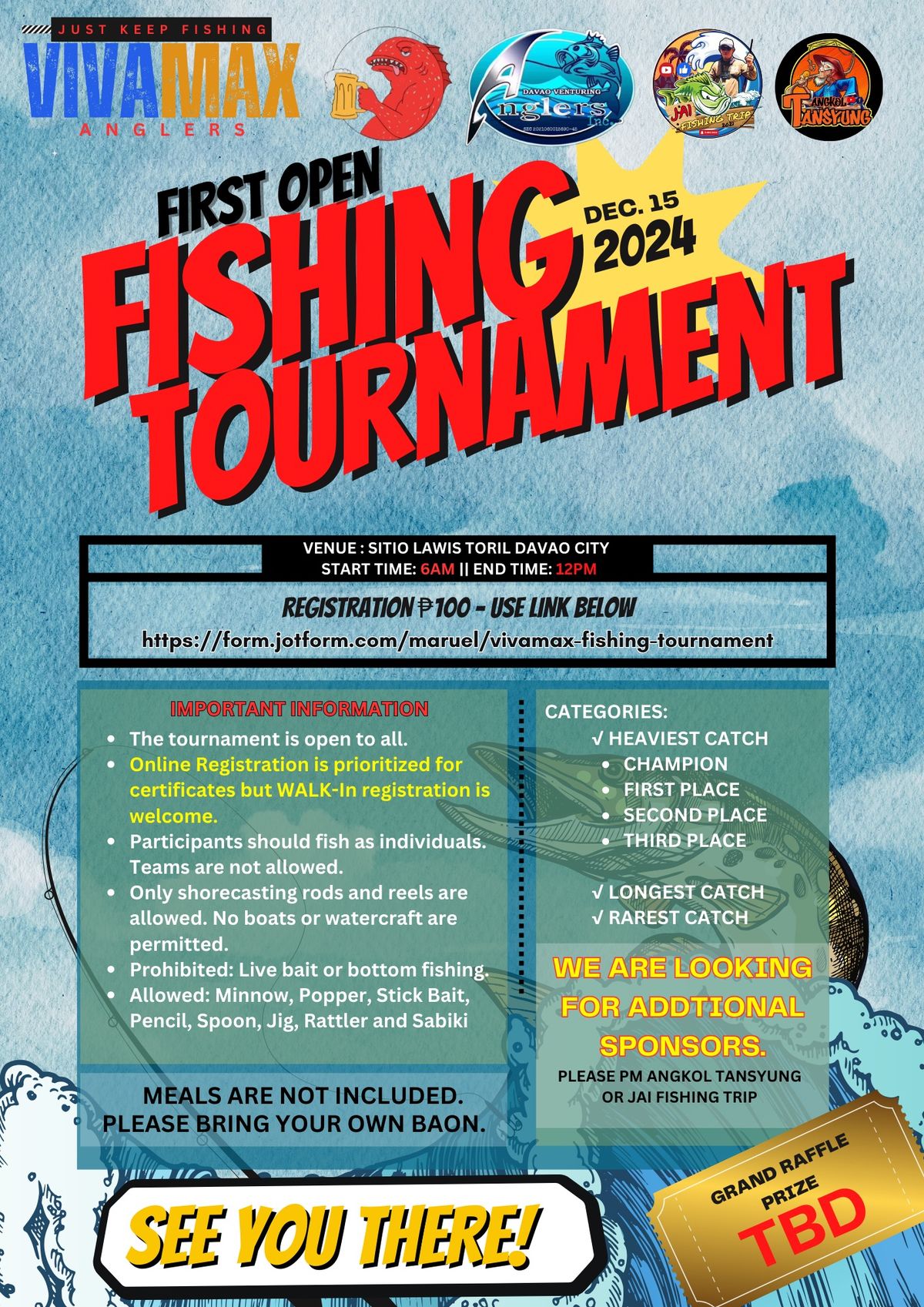 First VivaMax Open Fishing Tournament