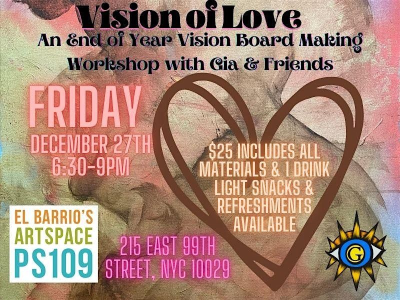 Vision of Love, End of Year Vision Board Workshop