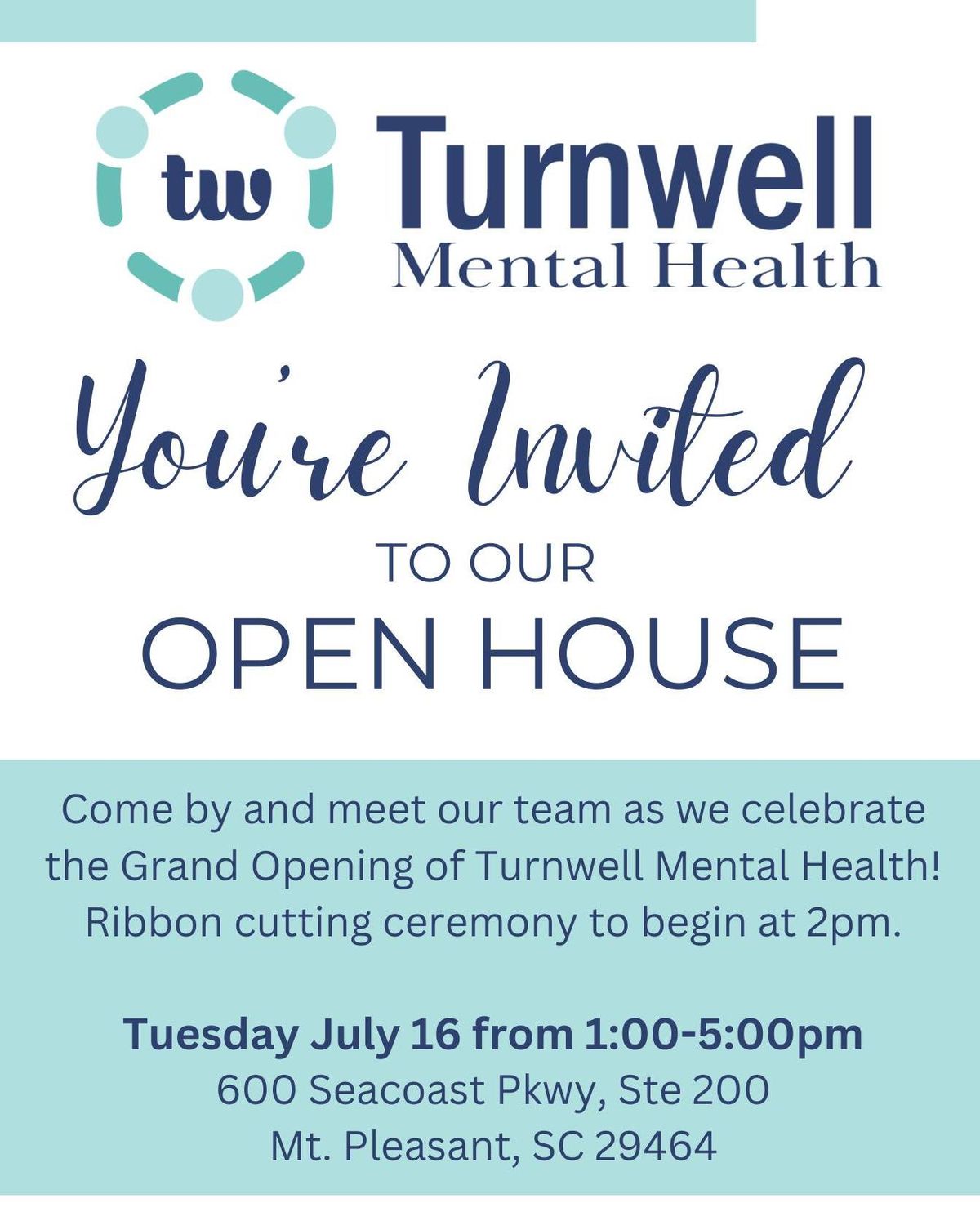 Grand Opening celebration of Turnwell Mental Health