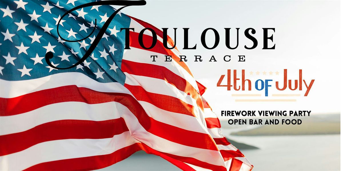 Toulouse Terrace Fireworks 4th of July balcony view party