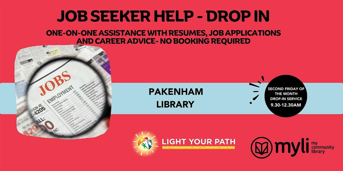 Job Seeker Help- A monthly drop-in service @ Pakenham Library