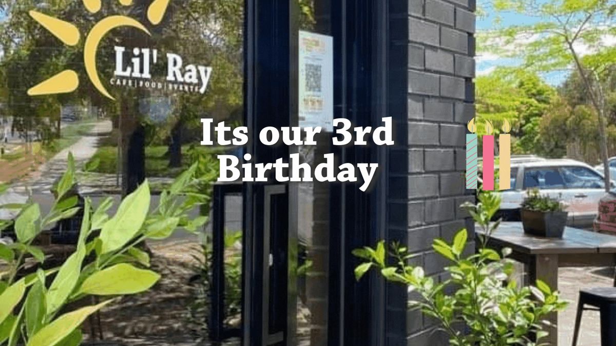 Pop Up Market for our 3rd Birthday