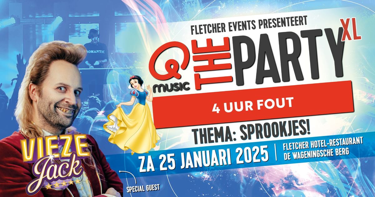 Qmusic the Party XL - 4uur FOUT! in Wageningen