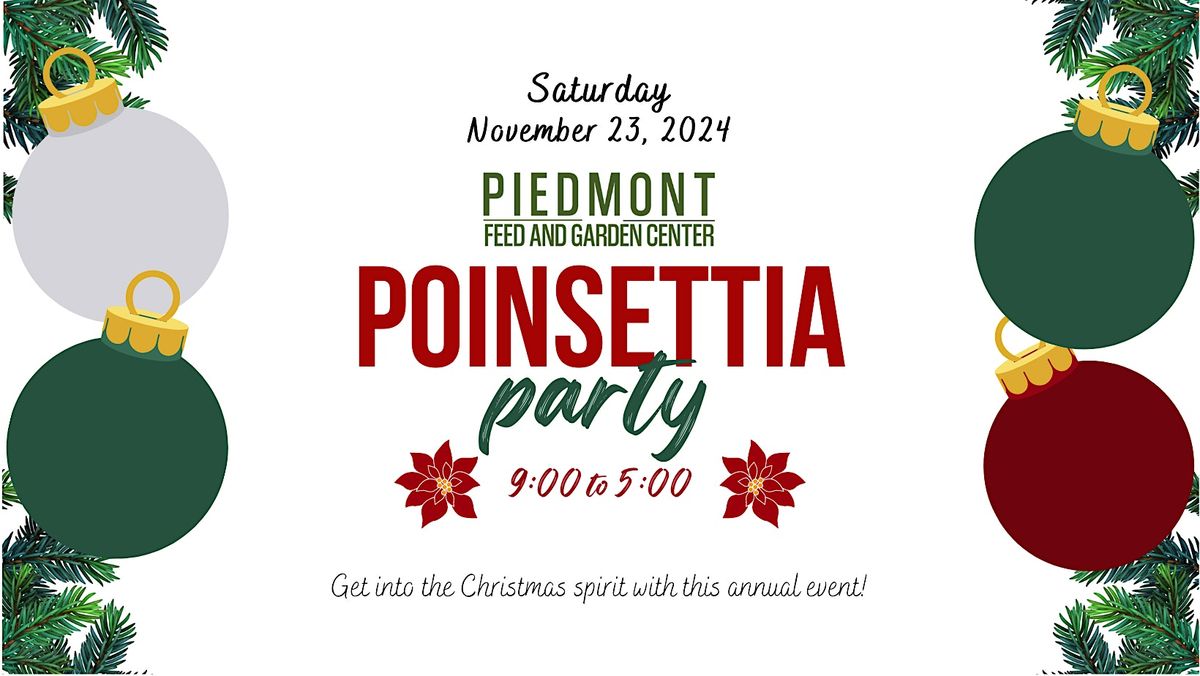 4th Annual Poinsettia Party