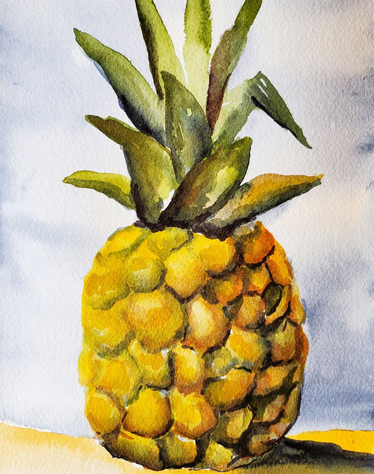 Watercolor: Pineapple