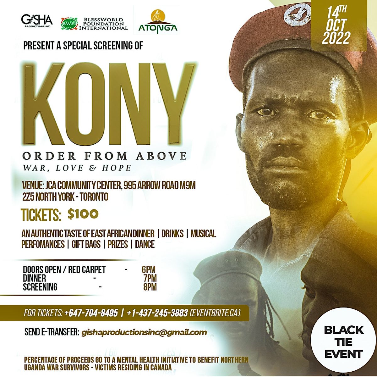 SPECIAL SCREENING - KONY:ORDER FROM ABOVE