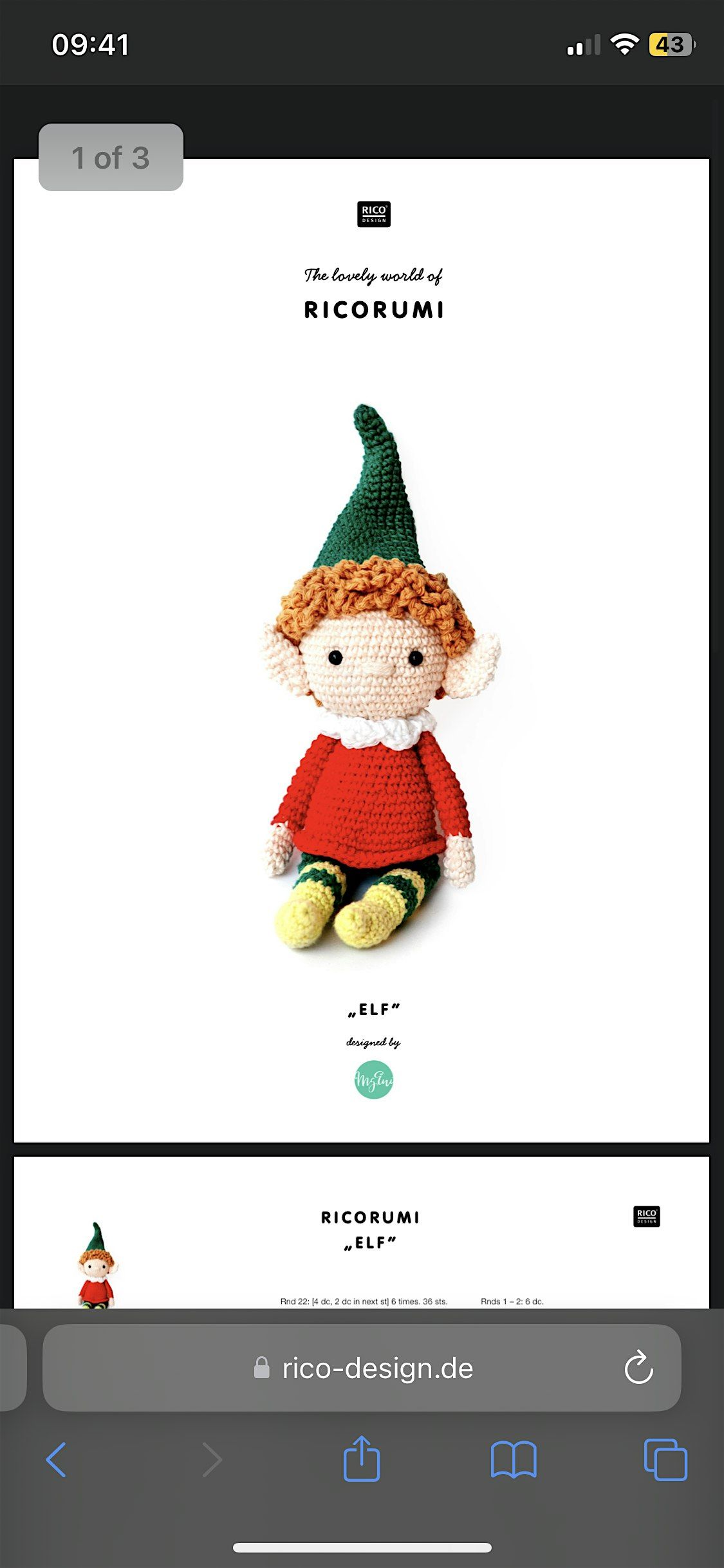 Crochet next steps- An introduction to Amigurumi with a Christmas Elf