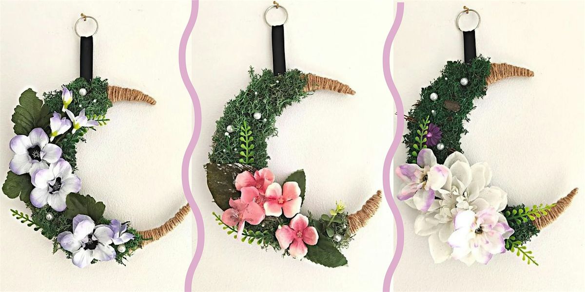 Floral Moon Wreath Workshop @FlauraRose, Ouseburn