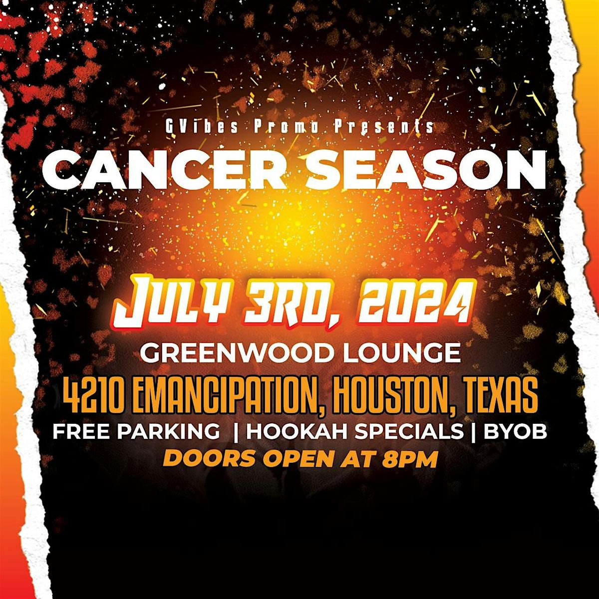 Cancer Szn @ Greenwood Lounge Pre-Independence Day Party