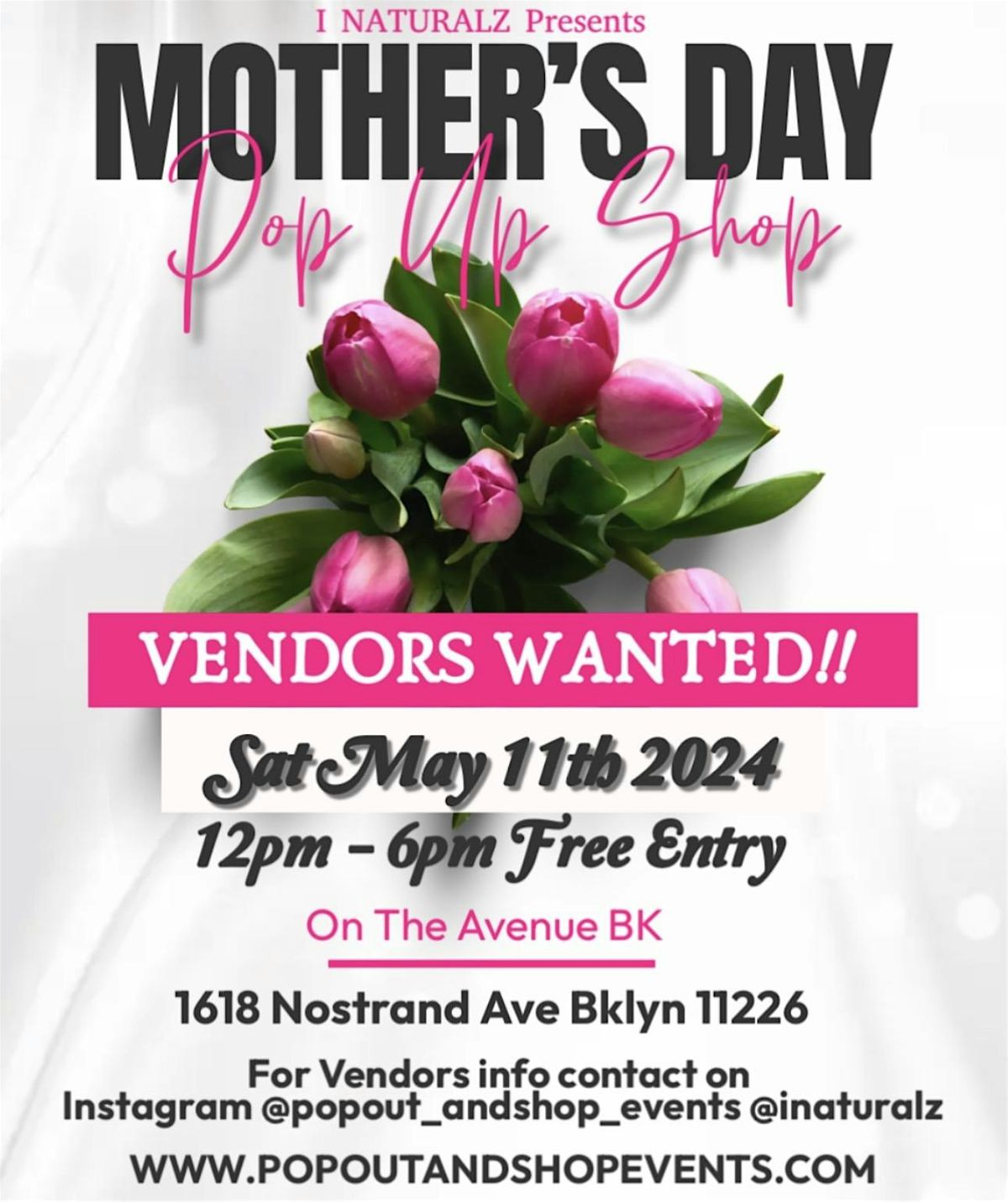 MOTHERS DAY POP UP SHOP
