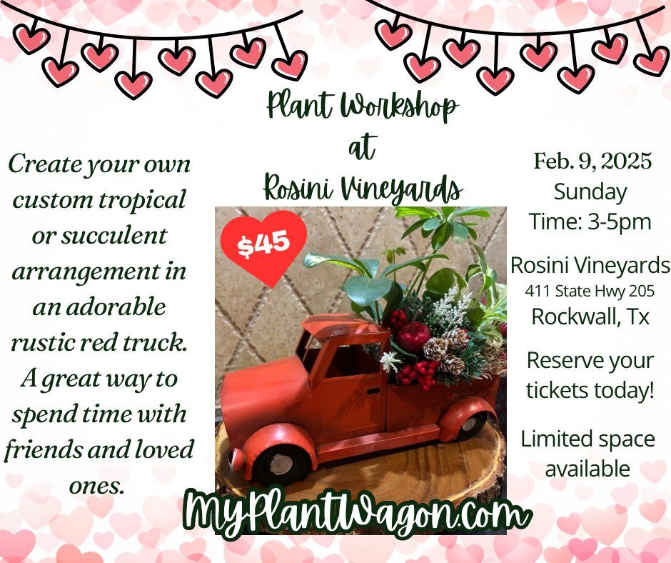 Rustic Red Truck Valentines Workshop