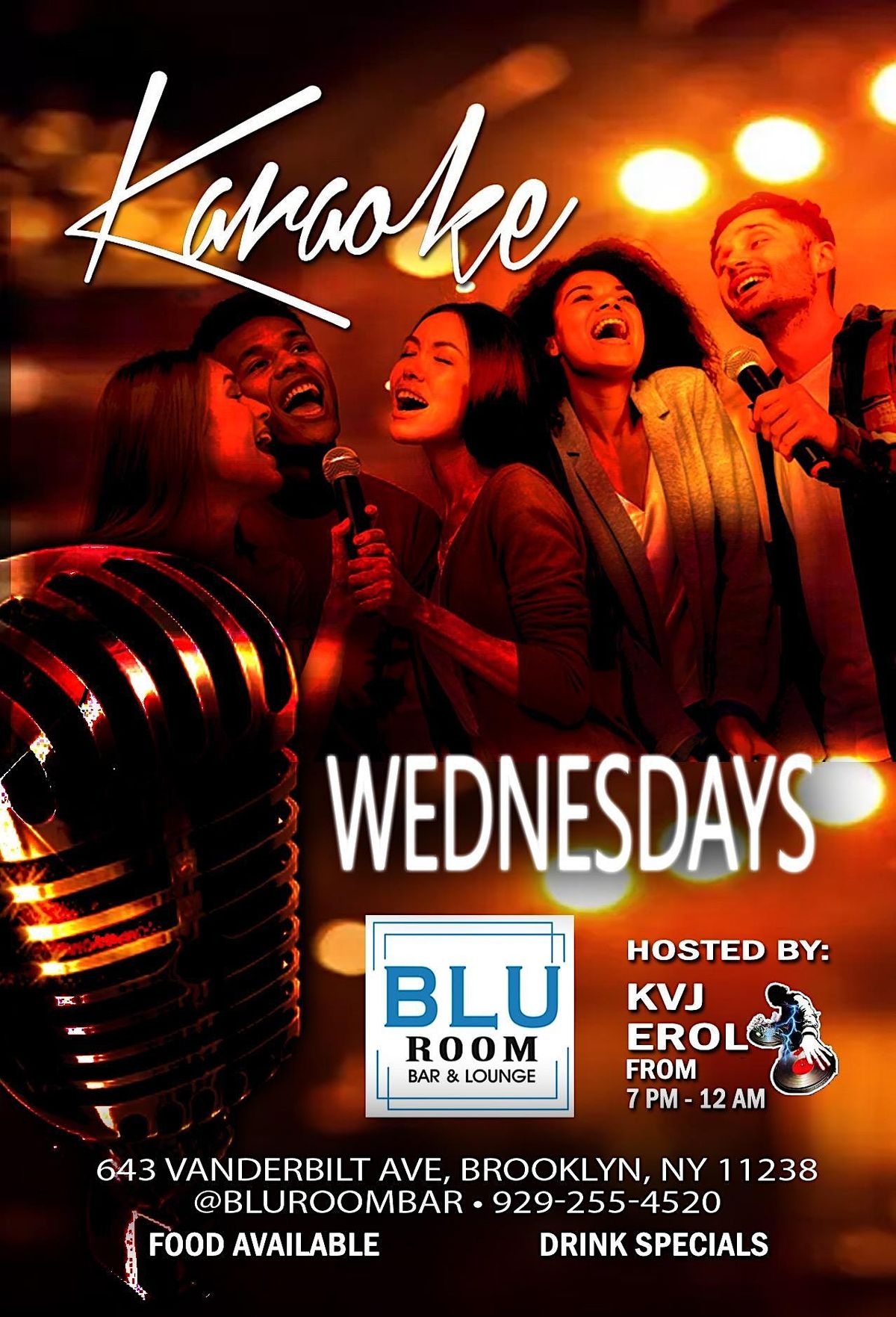 Karaoke Wednesdays at the Blu Room Bar & Lounge