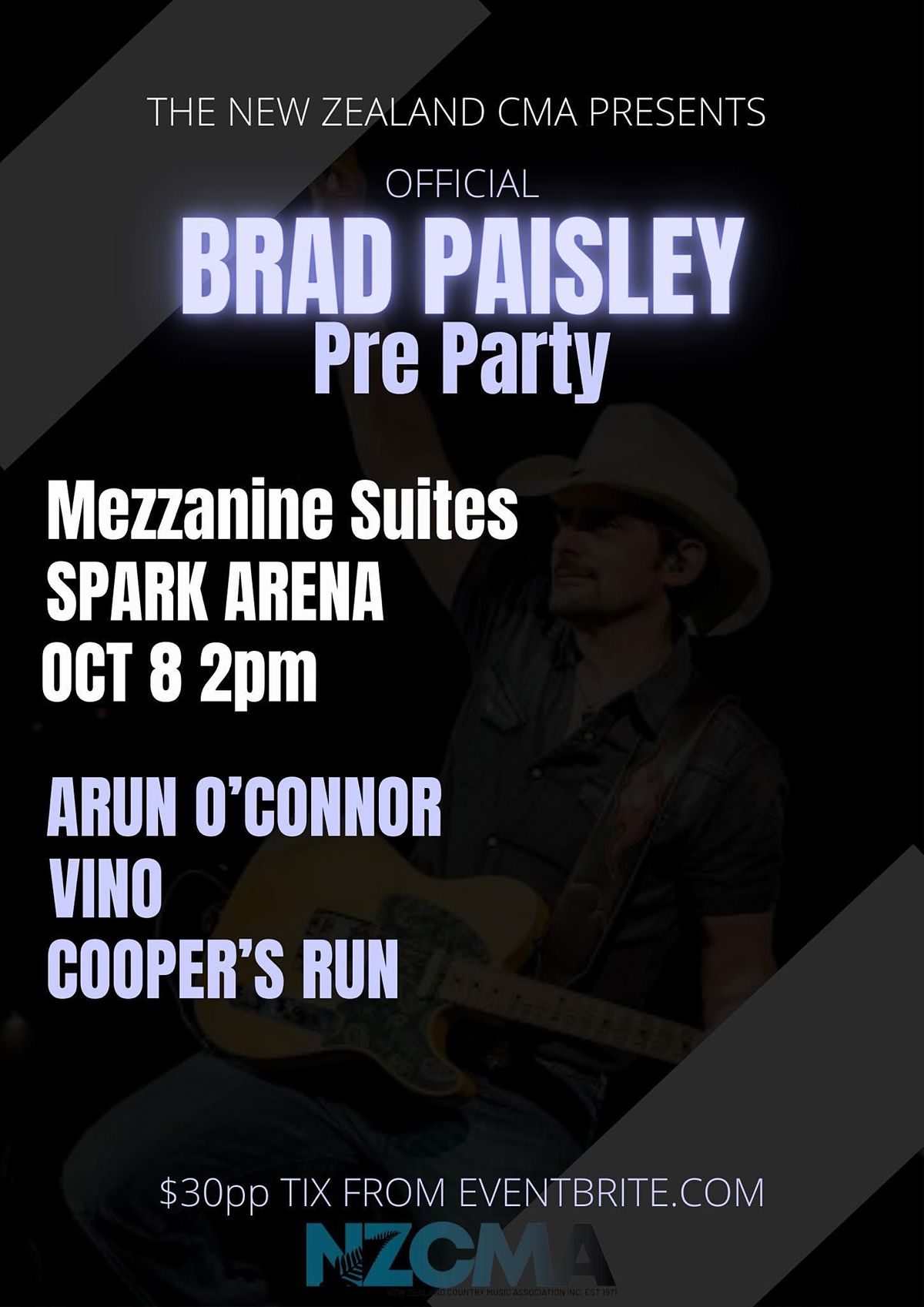 NZCMA Brad Paisley Pre Party