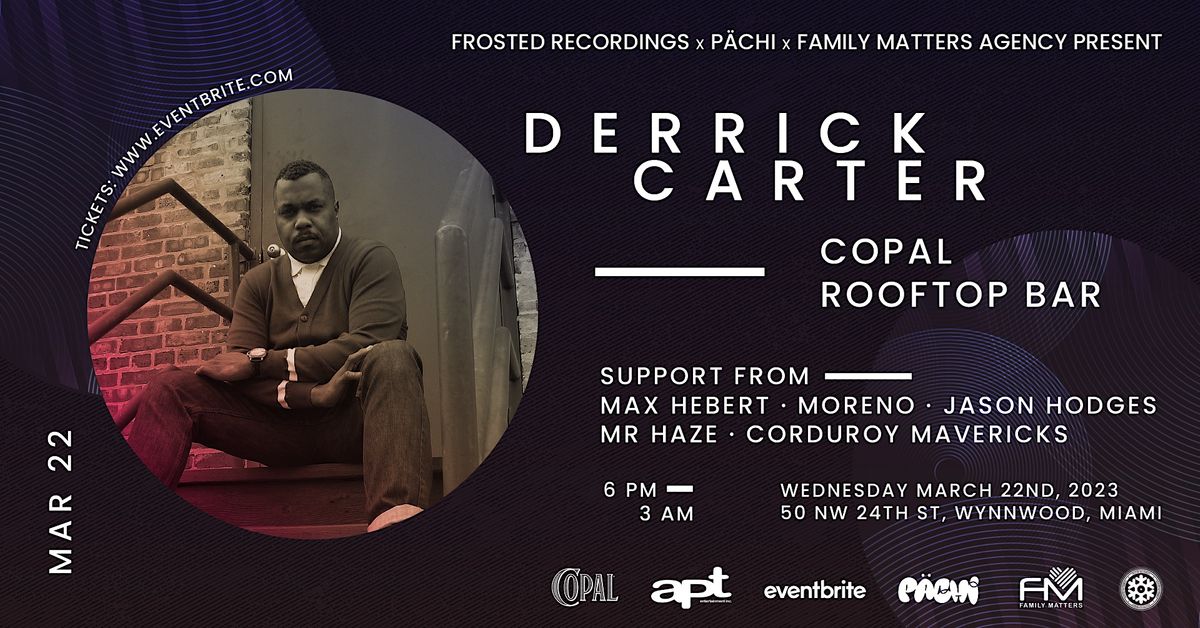 DERRICK CARTER at Copal Rooftop Miami Music Week 2023